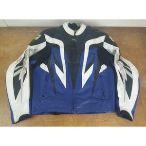 RS Taichi Leather Motorcycle Jacket US Men's 46- Fully Padded Arm/shoulder/Spine